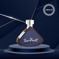 Armaf Tres Nuit Pour Homme bottle back reveals classic masculine aesthetics.