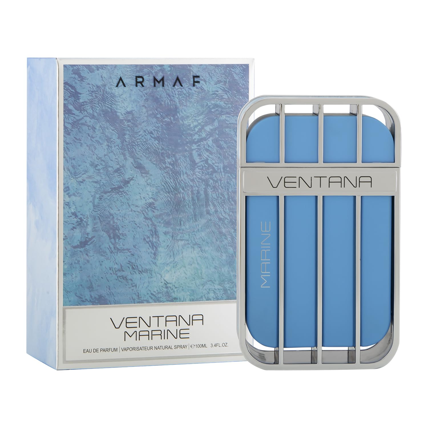Armaf Ventana Marine on vanity suggests a sophisticated daily fragrance.