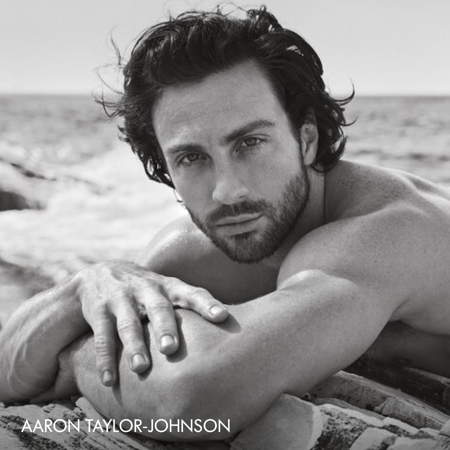 Armani Beauty Acqua di Gio balm application on the jawline soothing skin.