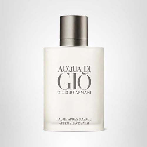 Armani Beauty Acqua di Gio After Shave Balm gift-ready bottle displayed elegantly.