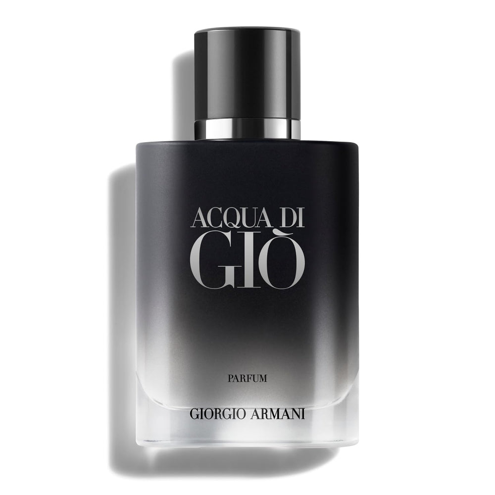Armani Beauty Acqua di Giò Parfum bottle highlights fresh marine scent for daily wear.