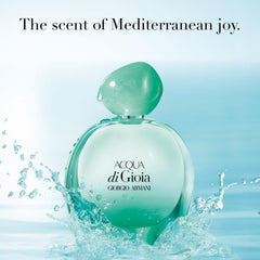 Armani Beauty Acqua Di Gioia Intense heart notes feature jasmine and rose Damascena.