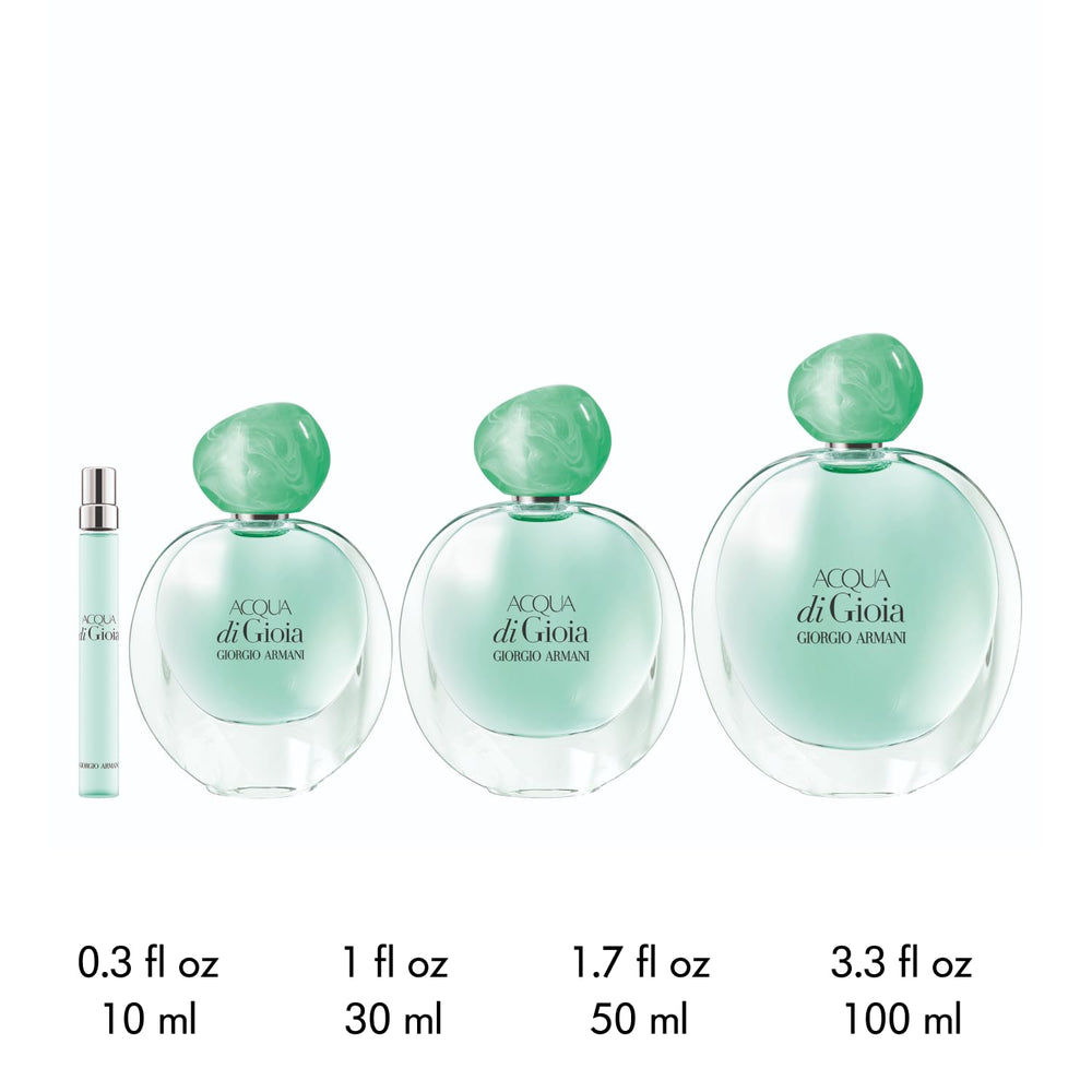 Armani Beauty Acqua di Gioia primofiore lemon detail highlighting bright opening scent.