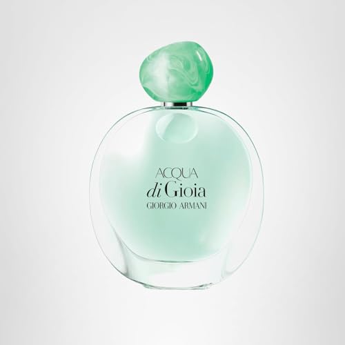 Armani Beauty Acqua di Gioia wave inspired layout suggesting oceanic freshness
