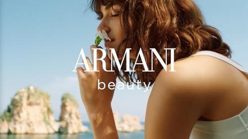 Armani Beauty Acqua di Gioia packaging and bottle, curved natural lines echo nature-inspired design.
