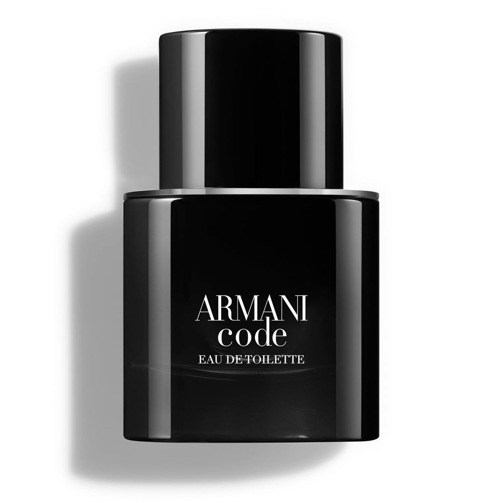 Armani Beauty Code bottle highlights the rounded-square design for premium everyday wear.