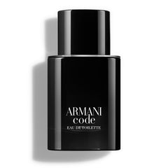 Armani Beauty Code bottle with ambery-woody notes for daily confident wear