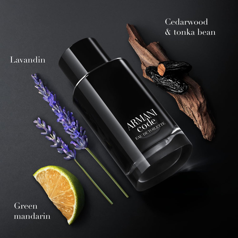 Armani Beauty Code spray illustrates a long-lasting trail for evenings and events.