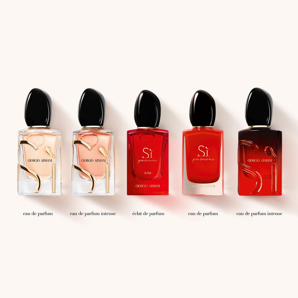 Armani Beauty Sì EDP refillable bottle supports sustainable luxury.