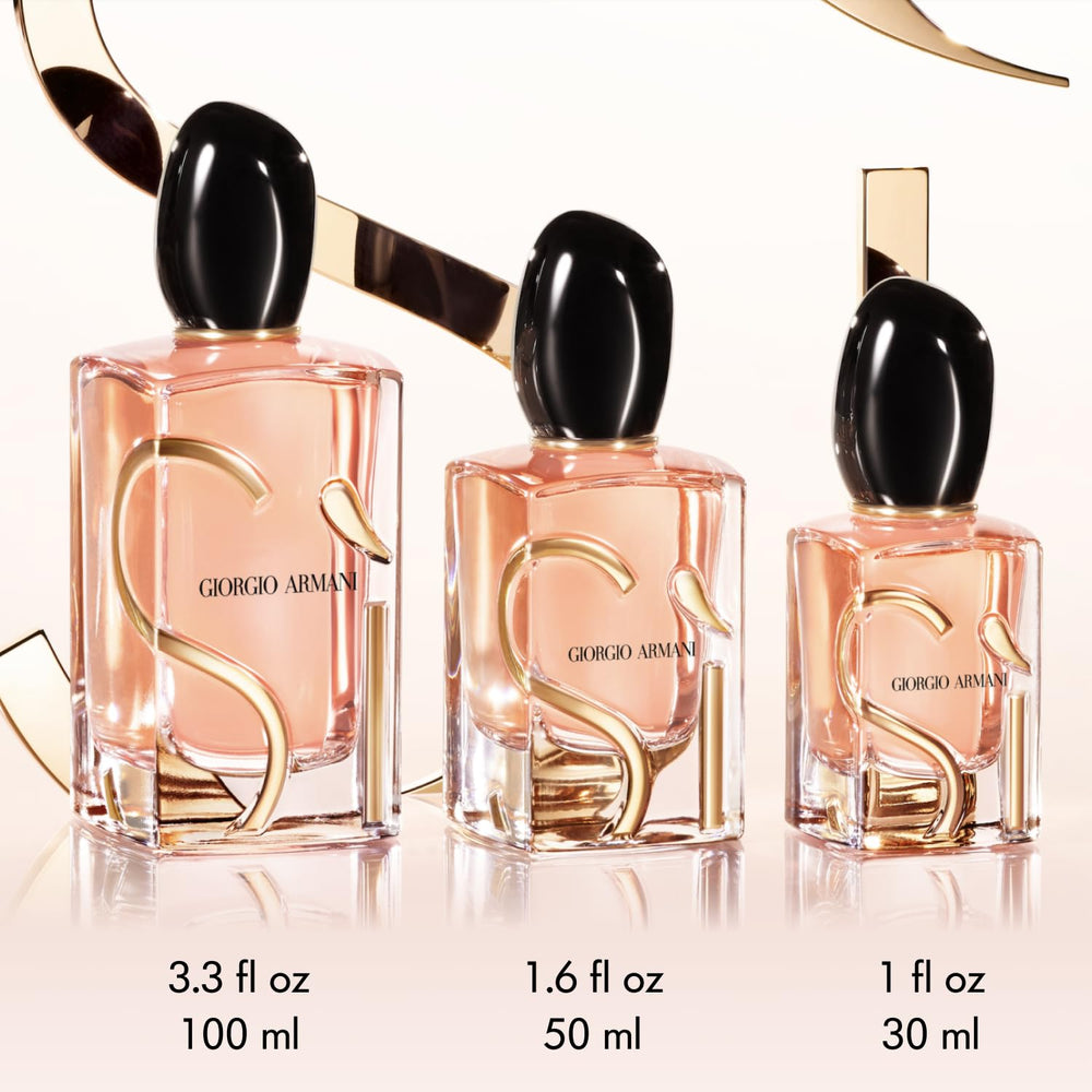 Armani Beauty Si EDP Patchouli base, warm depth for lasting presence.