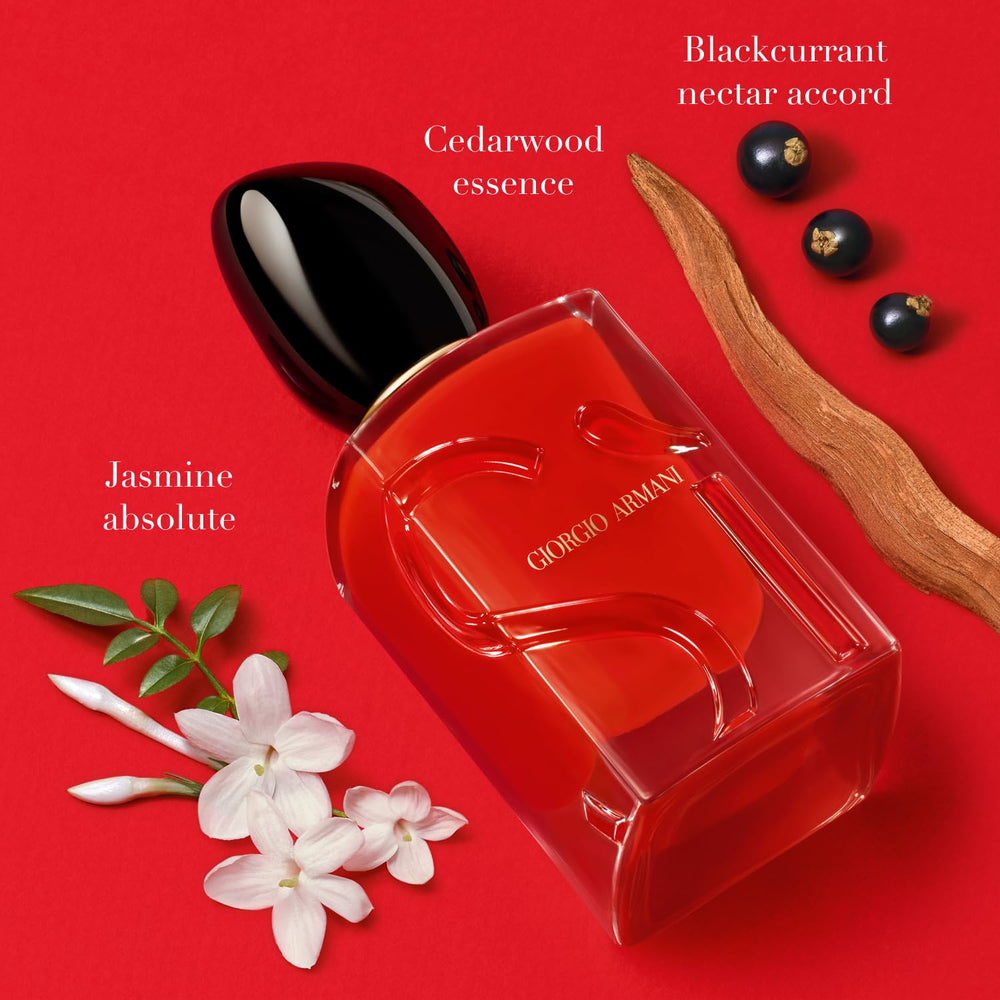 Armani Beauty Sì Passione packaging design emphasizes premium presentation for gifting