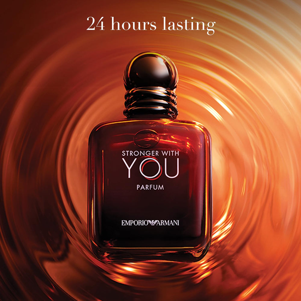 Armani Beauty Stronger With You chestnut note close-up conveys warmth and character.