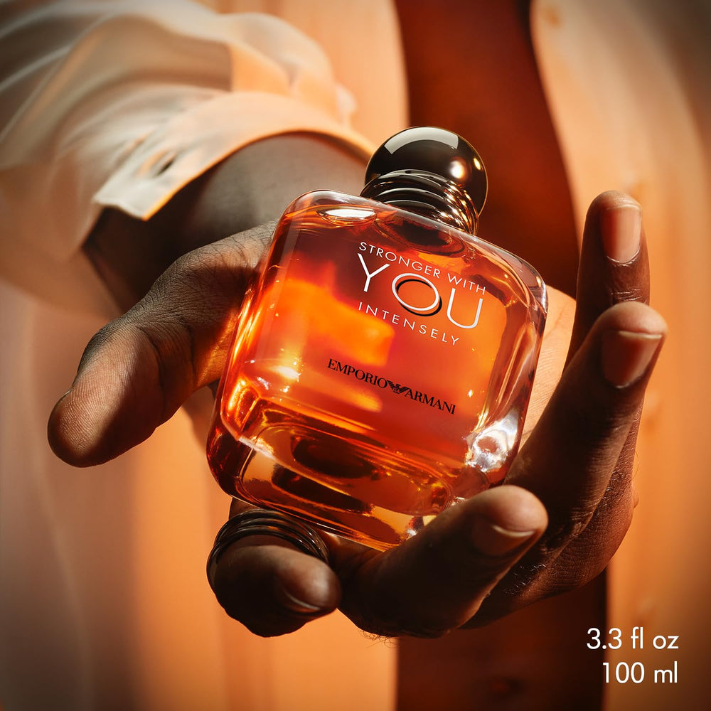 Armani Beauty Stronger With You Intensely eau de parfum 1oz bottle for confident evening wear.
