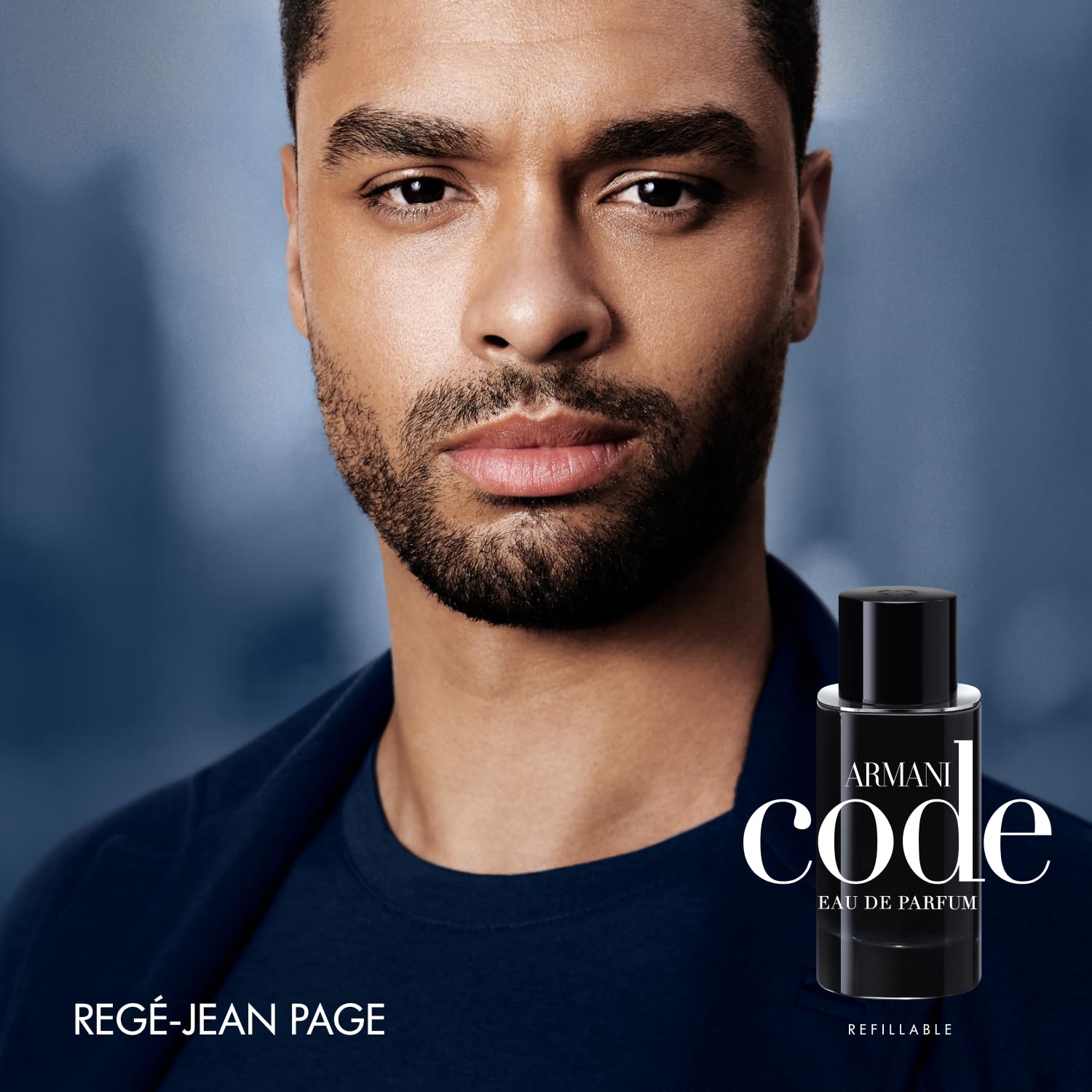 Armani Code EDP spray application demonstrates easy-use bottle for daily routines.