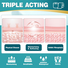 Arme silicone scar tape knee application shows flexible, breathable protection for joint scars.