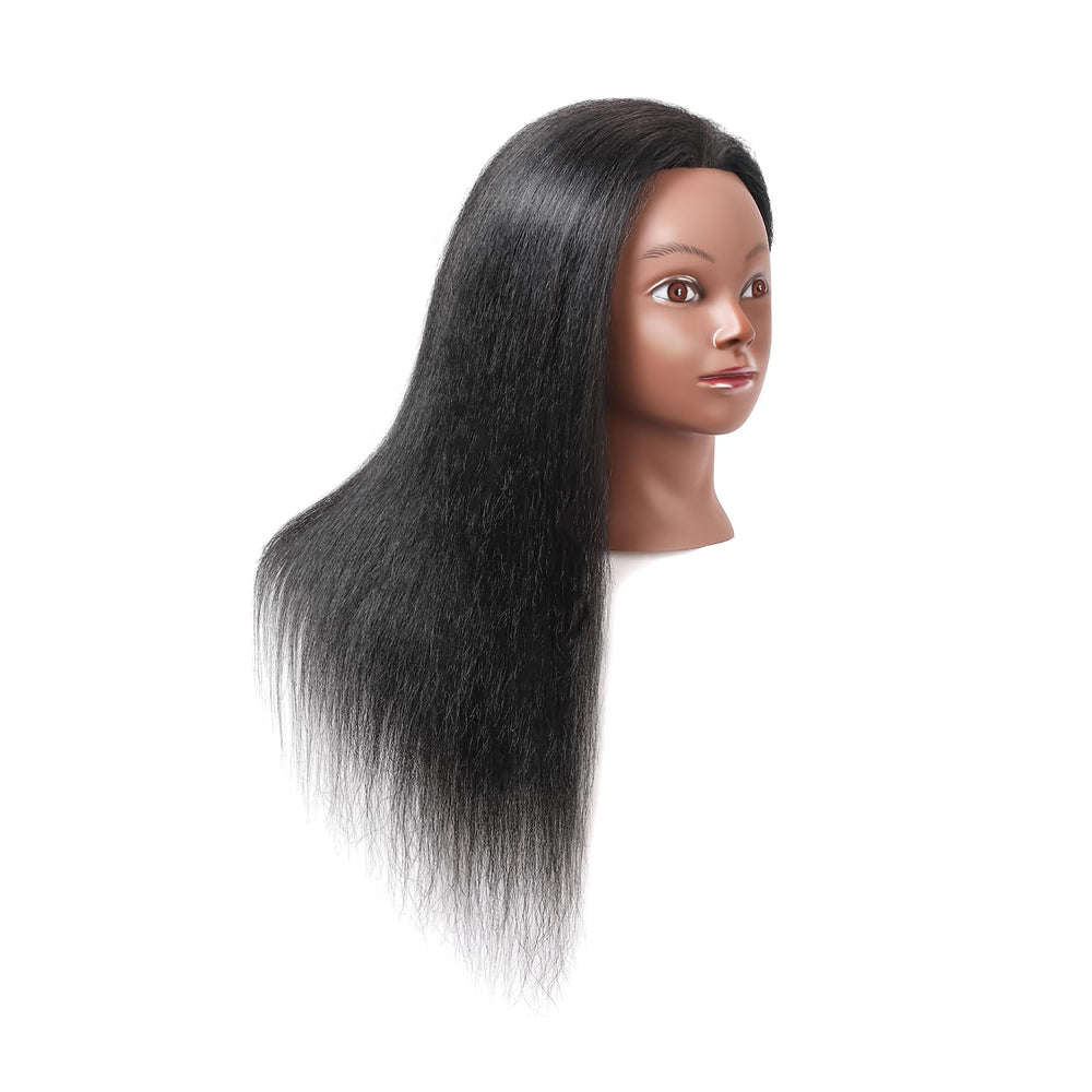 Armmu mannequin head side profile showcases realistic hair texture