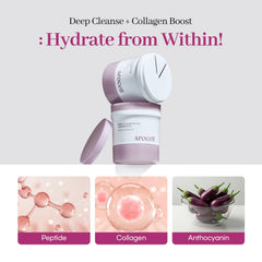 AROCELL Super Collagen Melting Balm makeup removal process removes waterproof makeup while nourishing.
