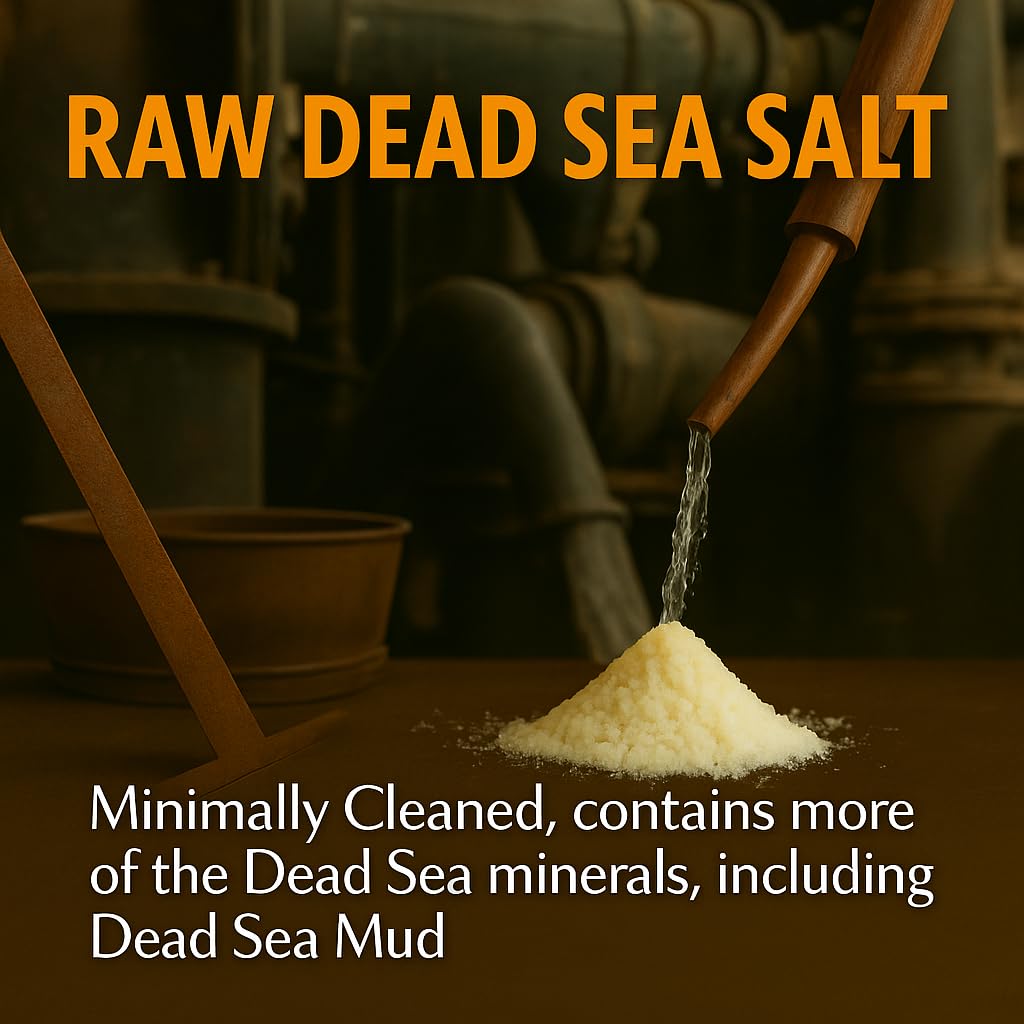 Aromasong Dead Sea mud pieces closeup for mineral-rich exfoliation.