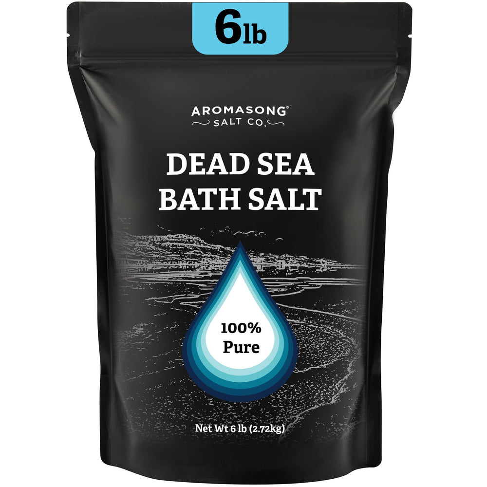 Aromasong Dead Sea Salt Bath Soak bulk 6 lbs for a relaxing soak.