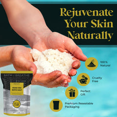 Aromasong mineral-rich Dead Sea salt close-up shows abundant minerals