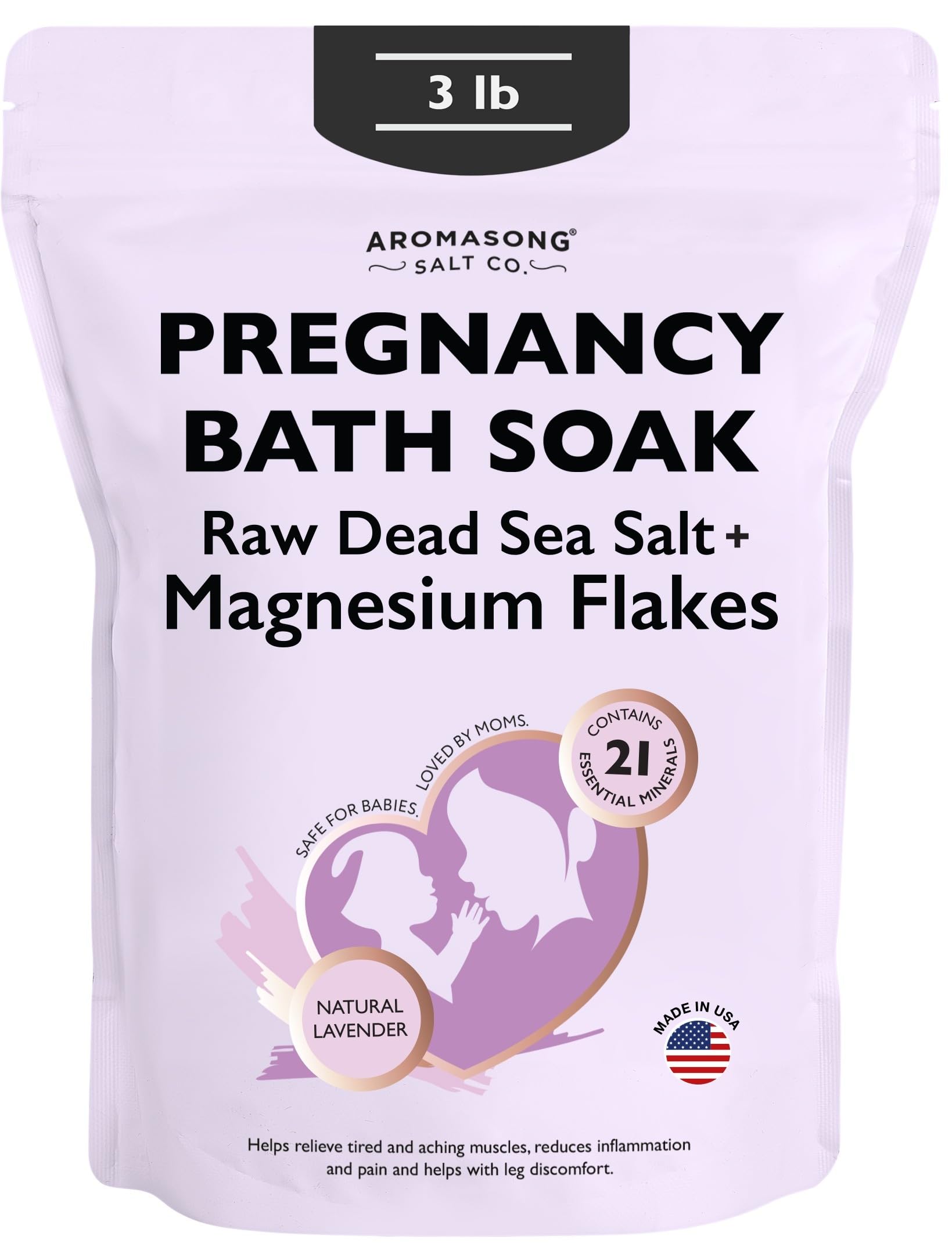 Aromasong Pregnancy Bath Soak bag with scoop for soothing soak