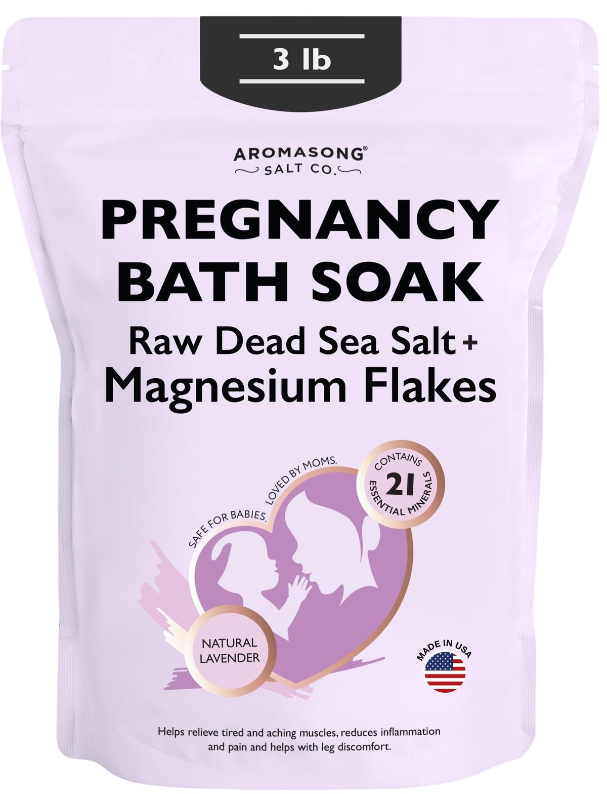 Aromasong Pregnancy Bath Soak bag with scoop for soothing soak