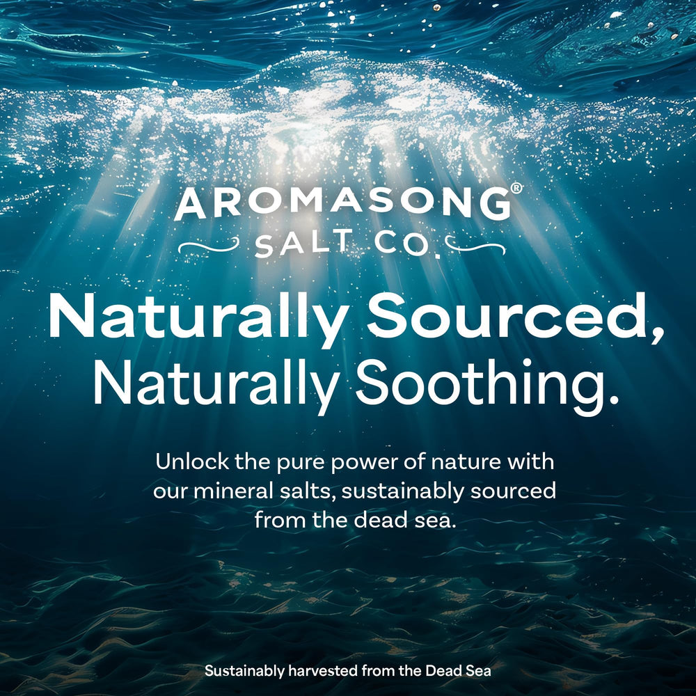Aromasong pregnancy-friendly bath soak suggests gentle relaxation for expectant individuals.