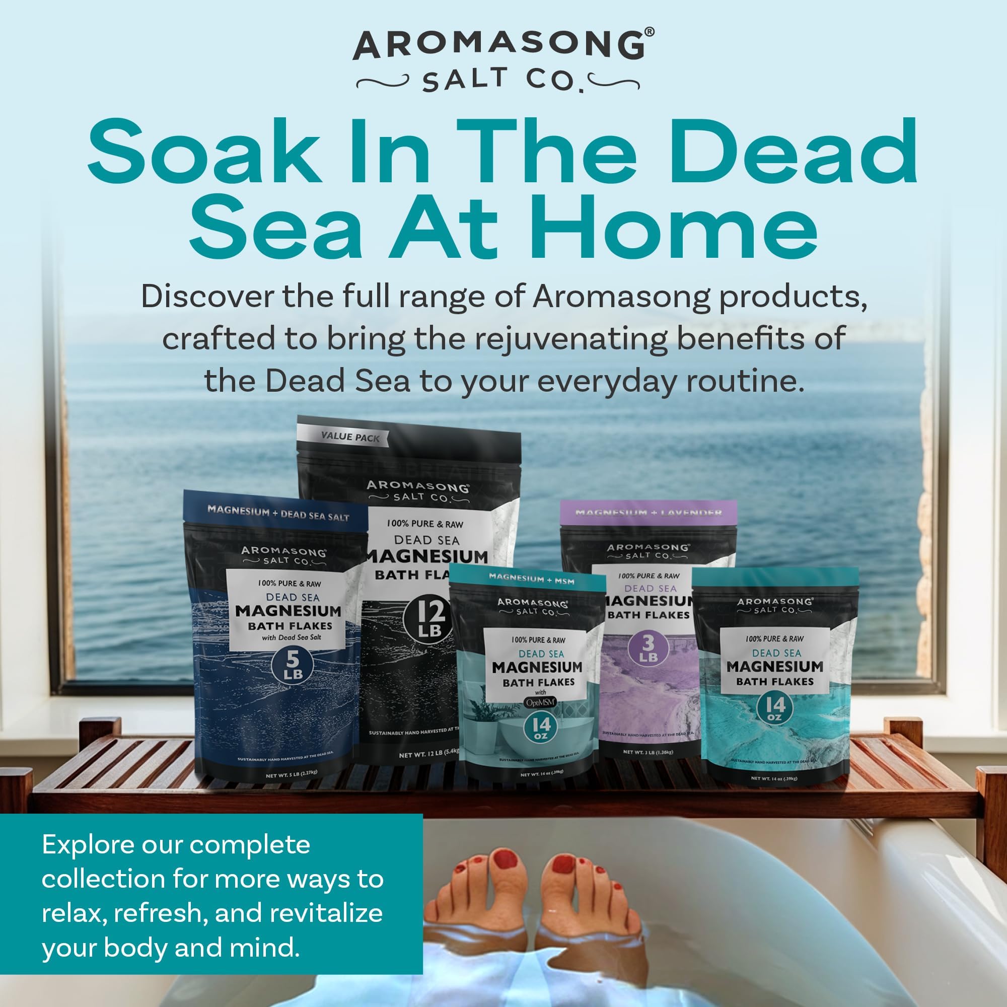 Aromasong relaxing bath scene conveying deep calm and unwinding.