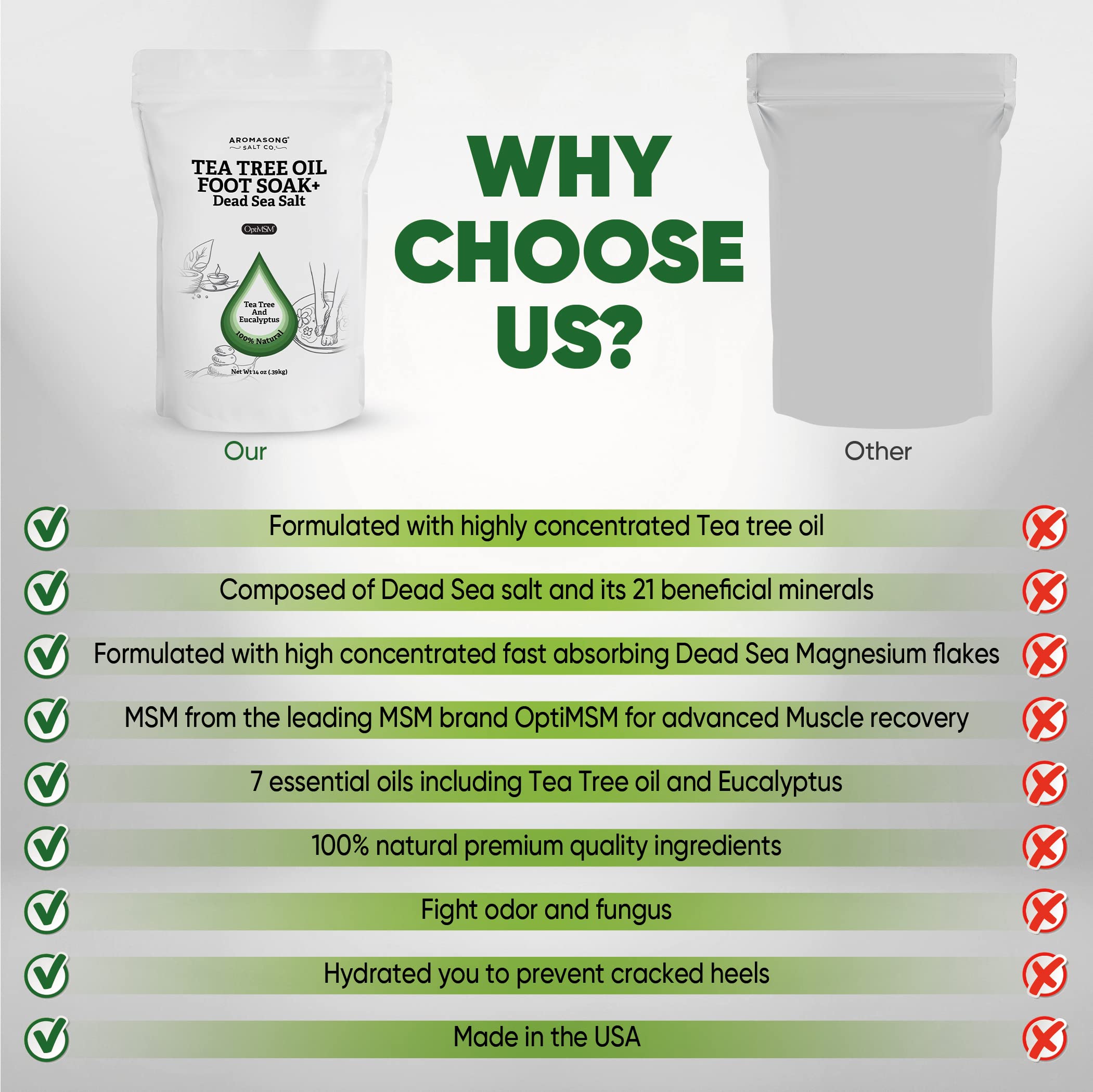 Aromasong Tea Tree Foot Soak odor-elimination in a refreshing foot soak setup.