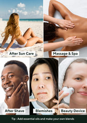 AROMATICA Aloe Vera Gel after sun relief shows immediate cooling hydration