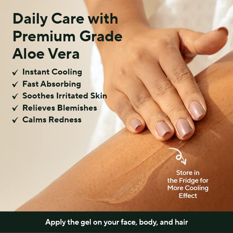 AROMATICA Aloe Vera Gel multi-use daily moisturizer for skin and hair.