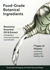 AROMATICA Organic rosemary oil supports scalp care and balance.