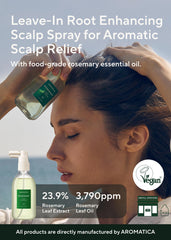 AROMATICA Root Enhancer 2-pack display for easy scalp care routine.