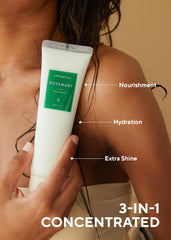 AROMATICA Rosemary 3-in-1 hair-treatment creamy texture closeup signals rich moisture without silicones