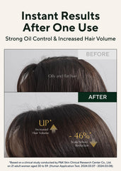 AROMATICA Rosemary Dry Shampoo Powder texture closeup highlights fine, non-white formula suitable for darker hair.