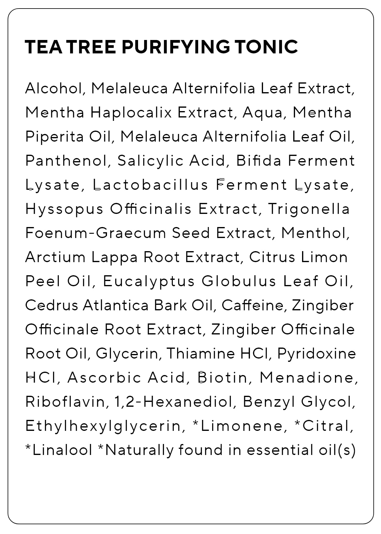 AROMATICA Tea Tree Purifying Tonic plant-based formula