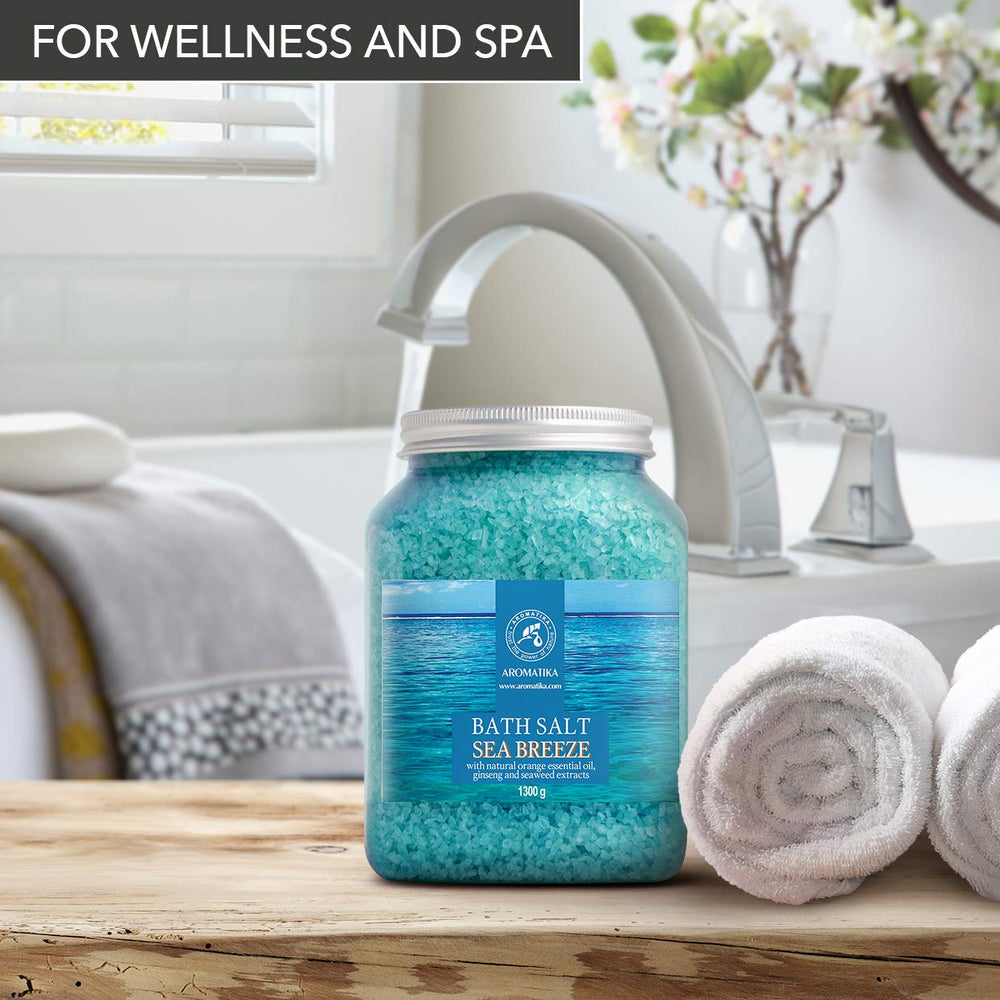 AROMATIKA body-care ritual with sea salt for beauty renewal.