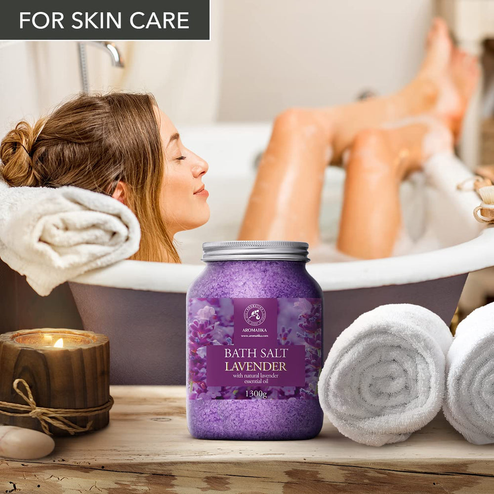 AROMATIKA sea salt grains closeup emphasizing beauty and skin health