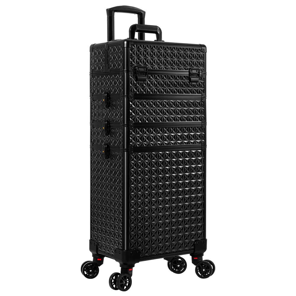 AROUS corner protection with metal and plastic for durable travel-ready construction.