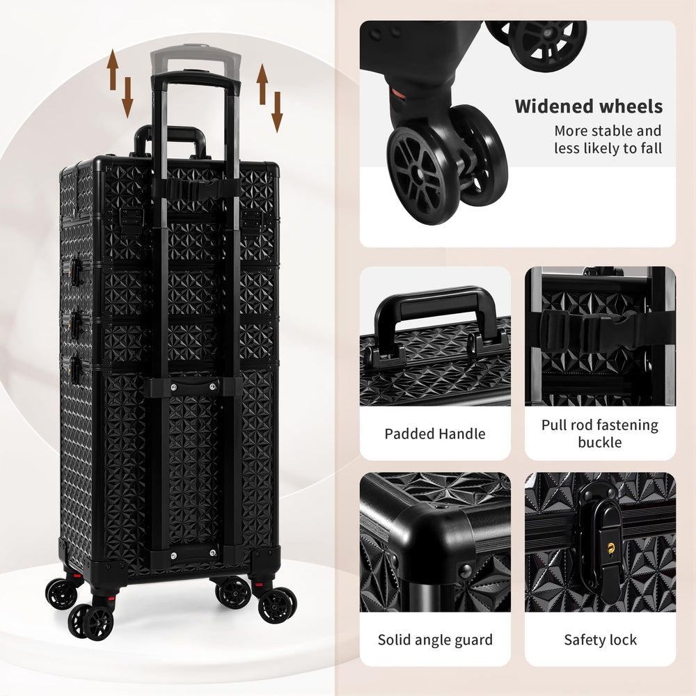 AROUS retractable pull-handle makes travel easier with heavy loads.