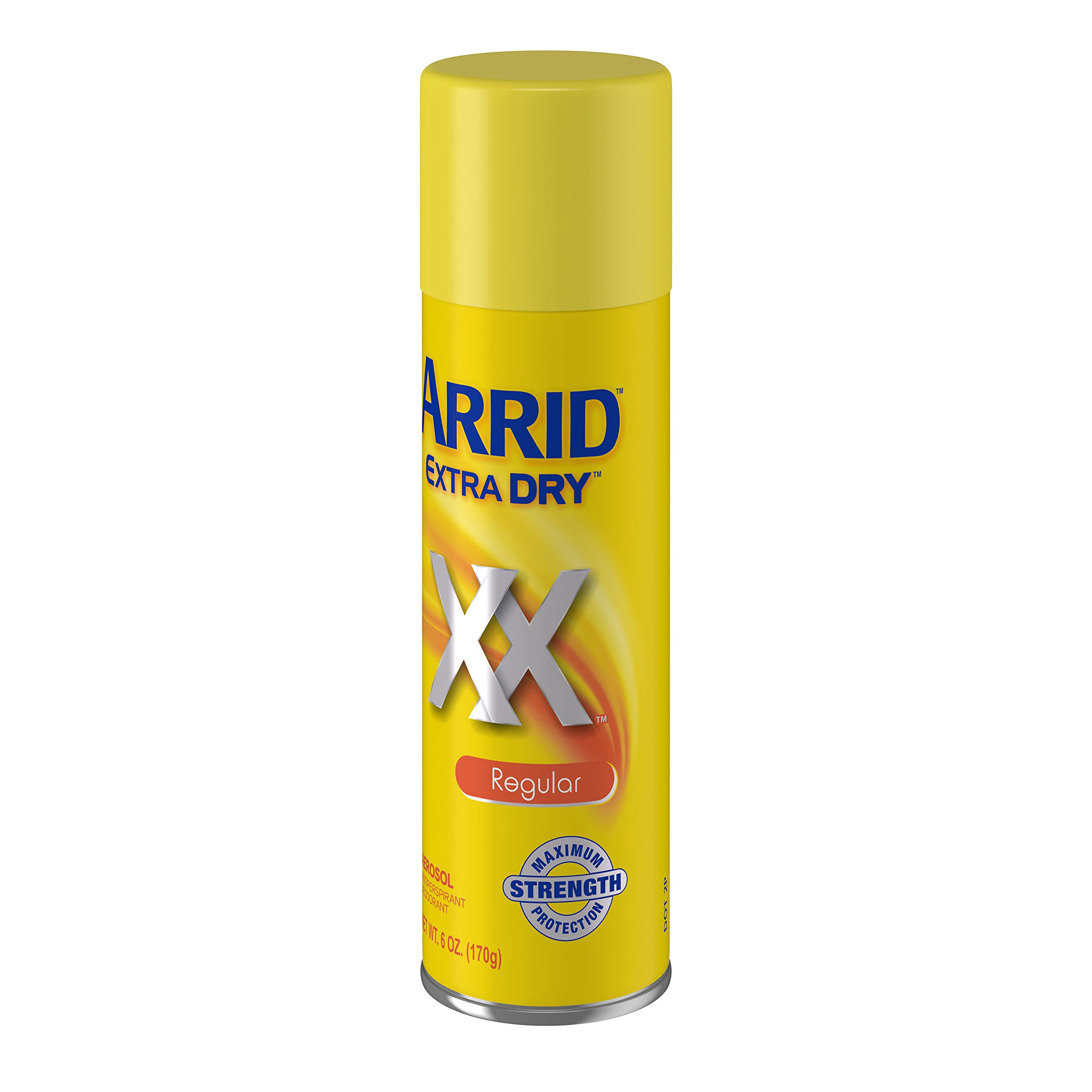 Arrid Extra Dry spray bottle 6oz highlights quick-dry formula for confident daily wear.