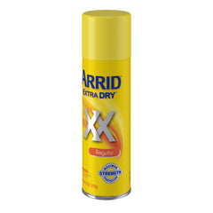 Arrid Extra Dry spray bottle 6oz highlights quick-dry formula for confident daily wear.