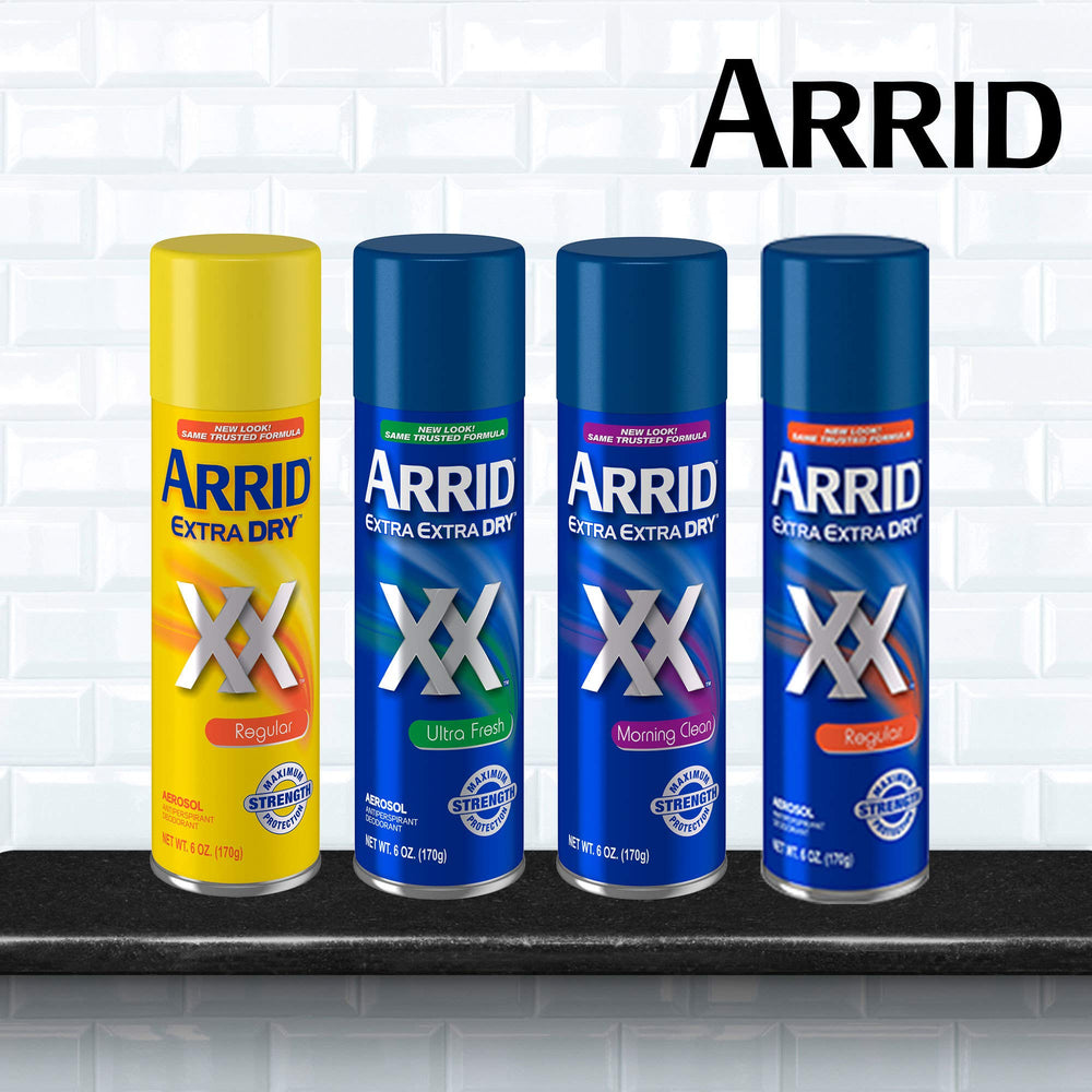 Arrid XX Extra Dry stress-stinks image illustrates odor protection during stressful moments.