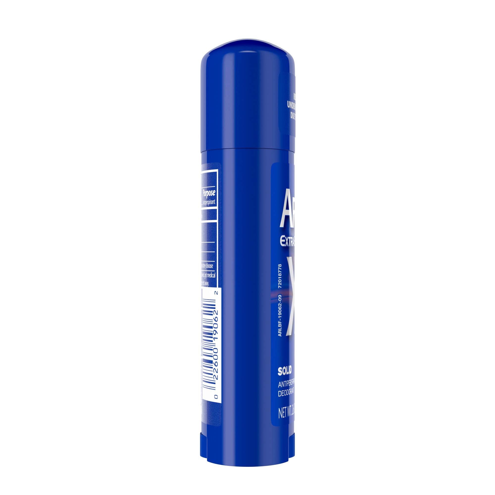 Arrid XX textured stick close-up, ergonomic grip for even application.