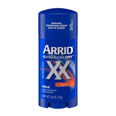 Arrid XX Extra Extra Dry pack of 6 shown in box, highlighting bulk value and protection.