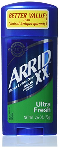 Arrid XX Solid Deodorant cap close-up highlighting secure lid and mess-free use