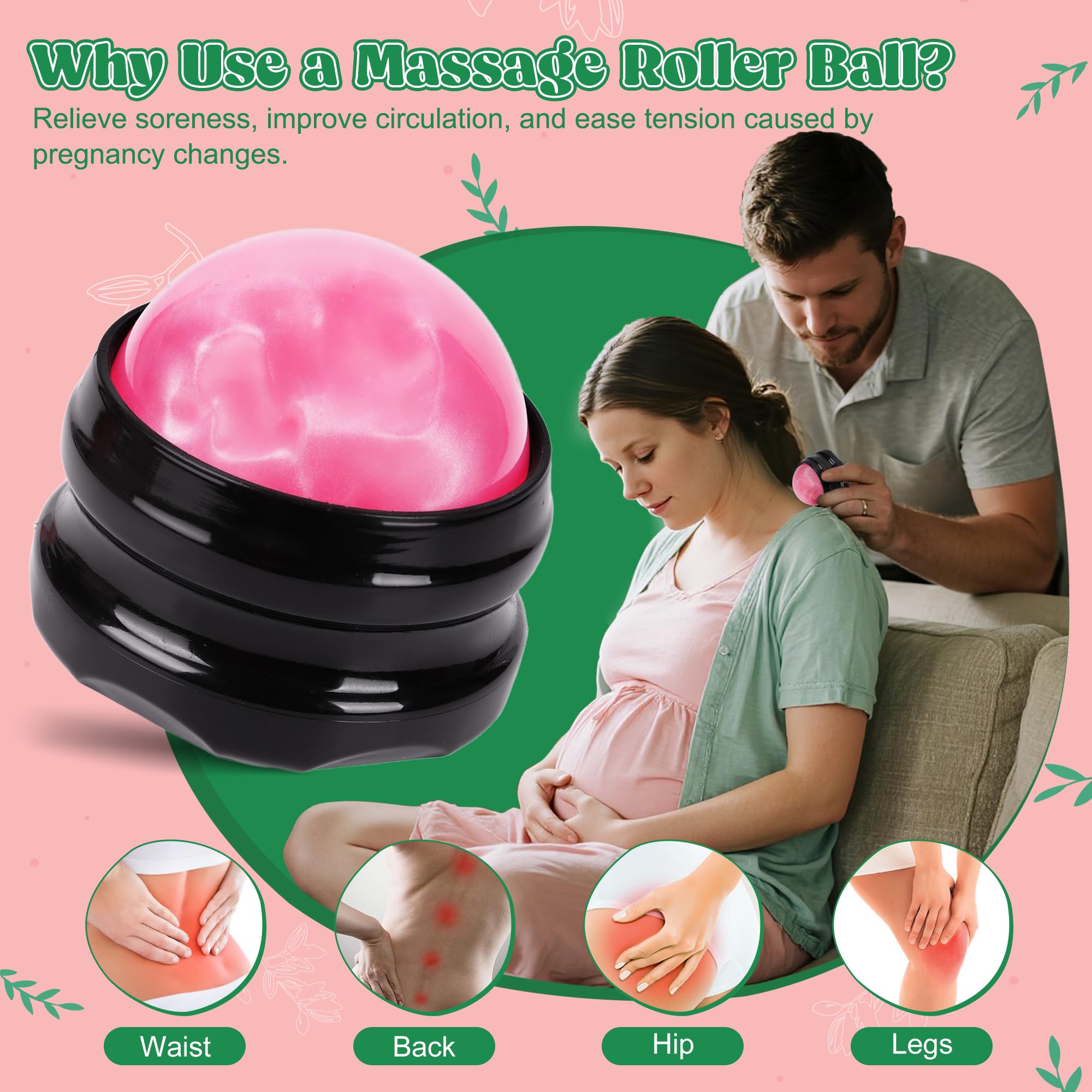 Arrozon massage roller ball demonstrates tension relief and circulation support