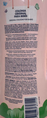 Arrurru Naturals Colonia Original Pink mist on fabrics for baby's bedtime routine.