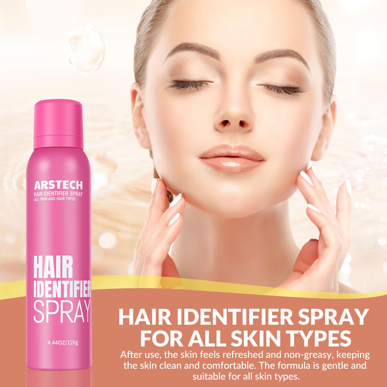 Arstech bundle hair removal kit supports versatile body and facial care.