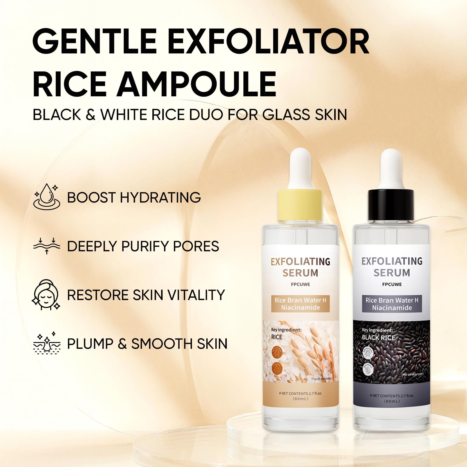 Art anime Peel Shot Glow black rice extract close-up promotes refined texture